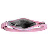 Tie Dye Gradient Pink Leather Crossbody Purse