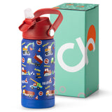 Truck Blue Water Bottle 14Oz