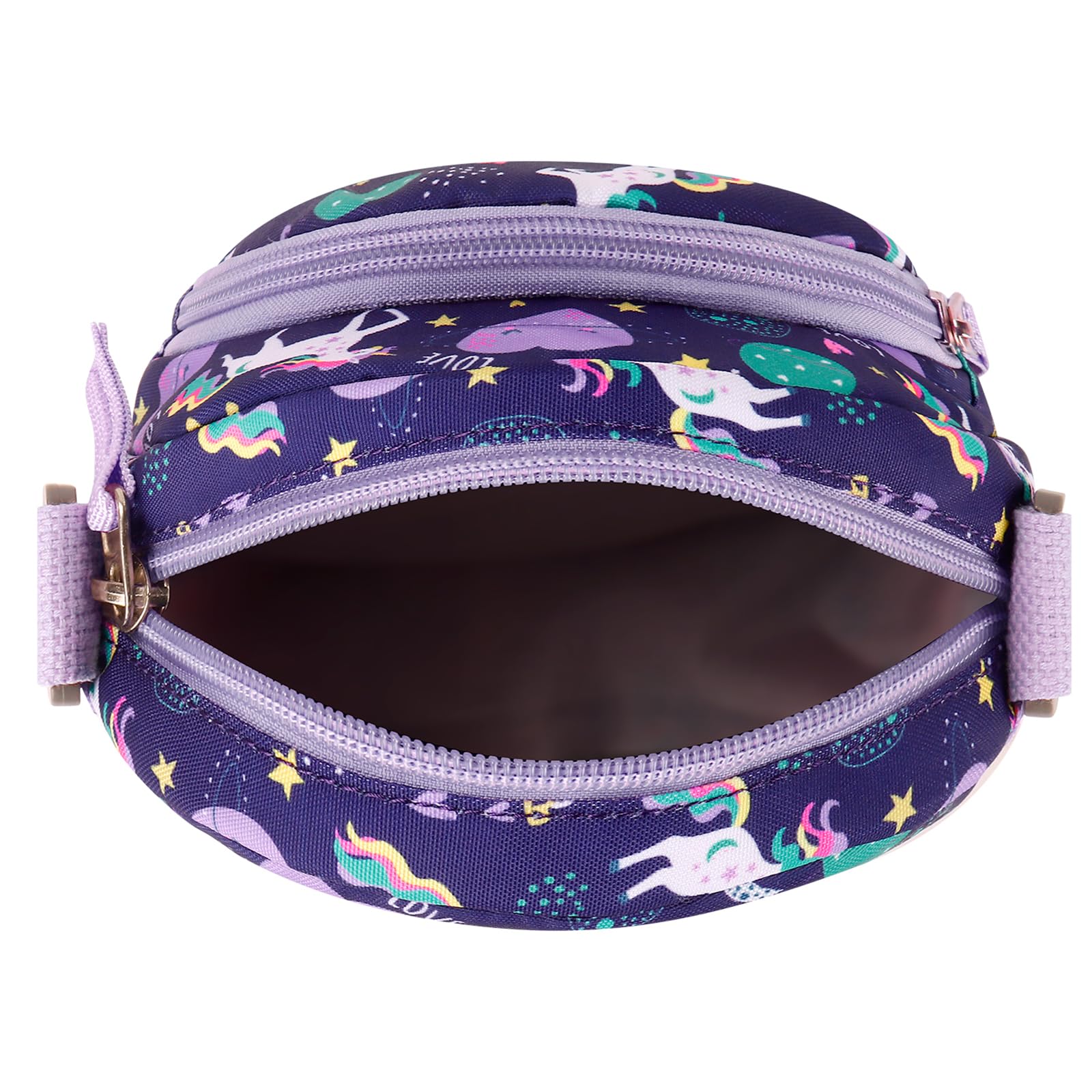 Unicorn Purple Arch Crossbody Purse