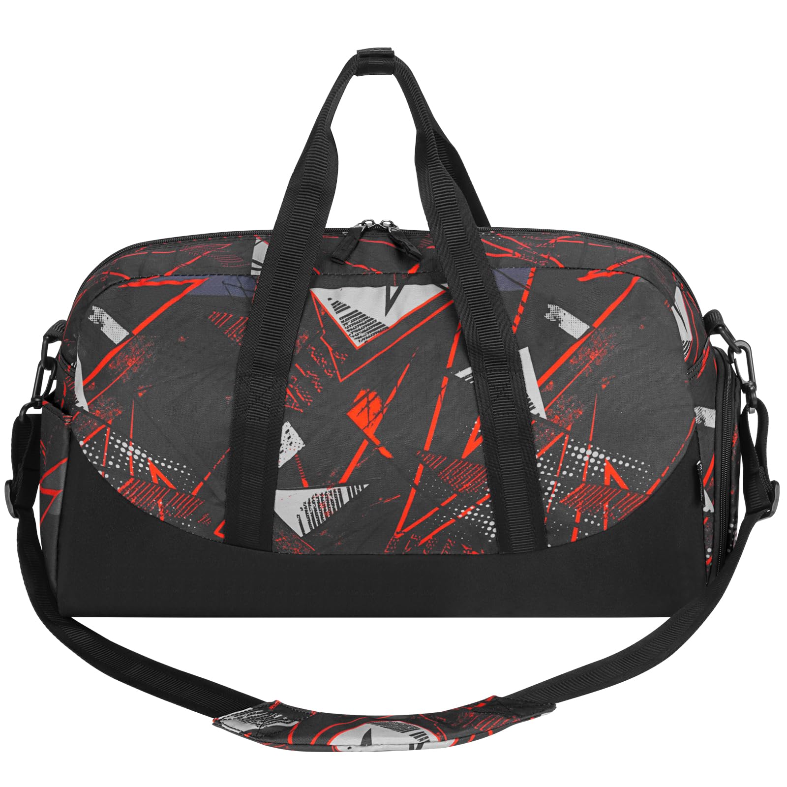 Geometry Black Duffle Bag