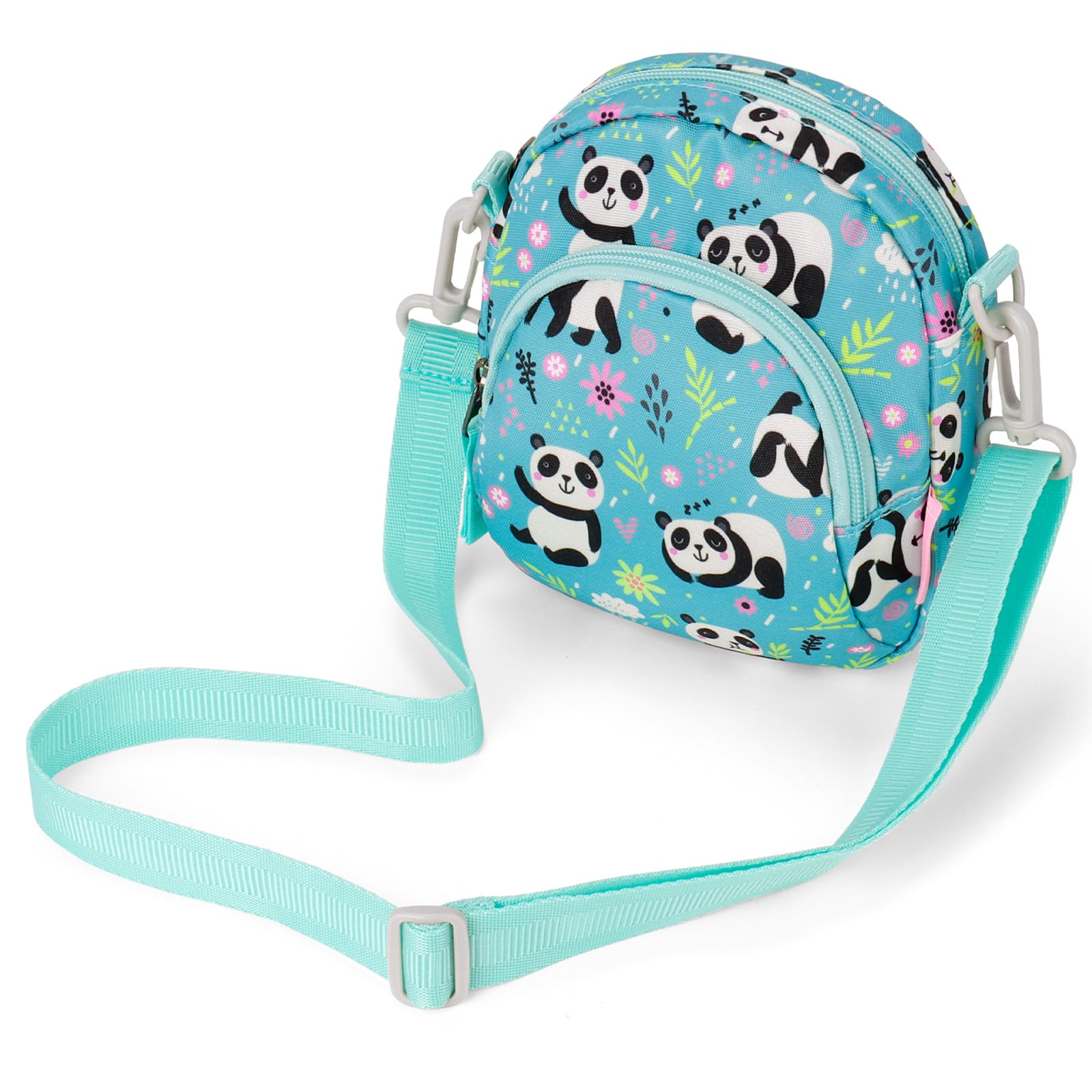 Panda Blue Arch Crossbody Purse