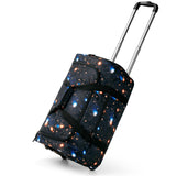 Galaxy Black Rolling Duffle Bag