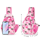 Cat Heart Pink Sling Crossbody Purse