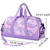 Tie Dye Purple Duffle Bag