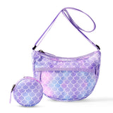 Mermaid Purple Moon Crossbody Purse