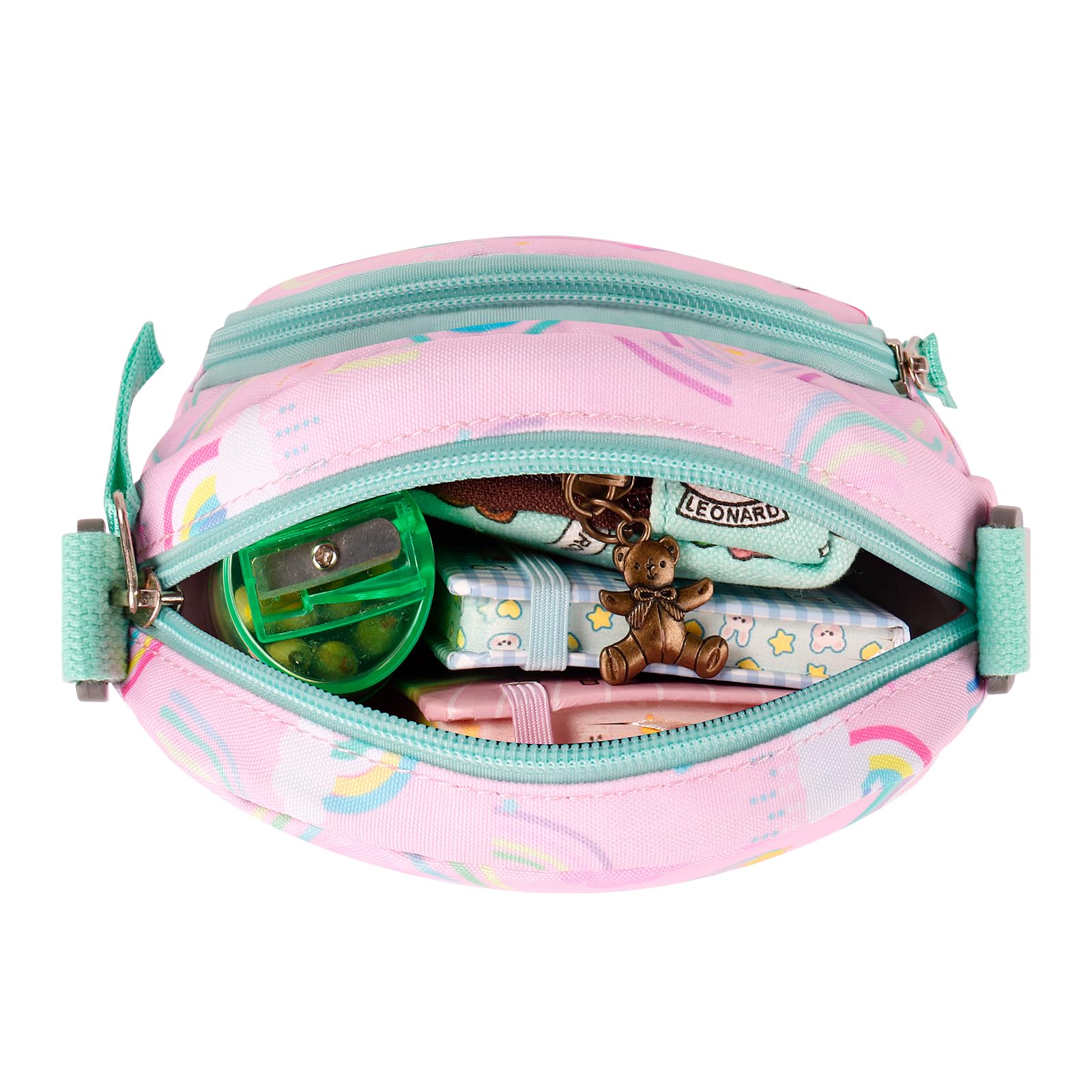 Rainbow Pink Arch Crossbody Purse