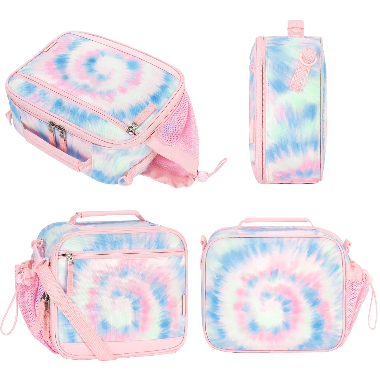 Tie Dye Swirl Pink Lunch Box