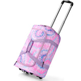 Tie Dye Pink Purple Rolling Duffle Bag