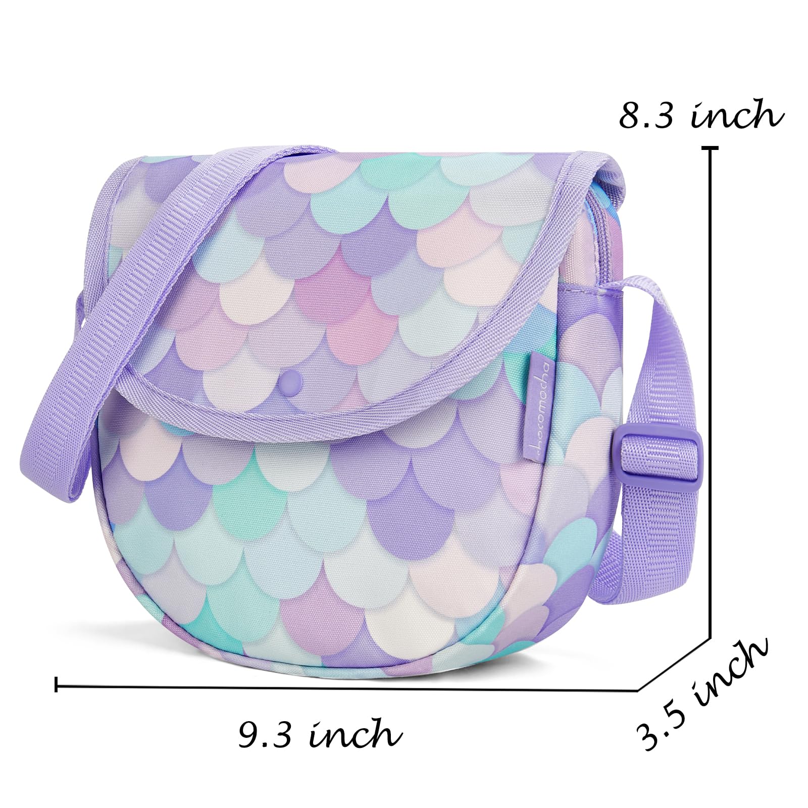 Mermaid Colorful Saddle Crossbody Purses