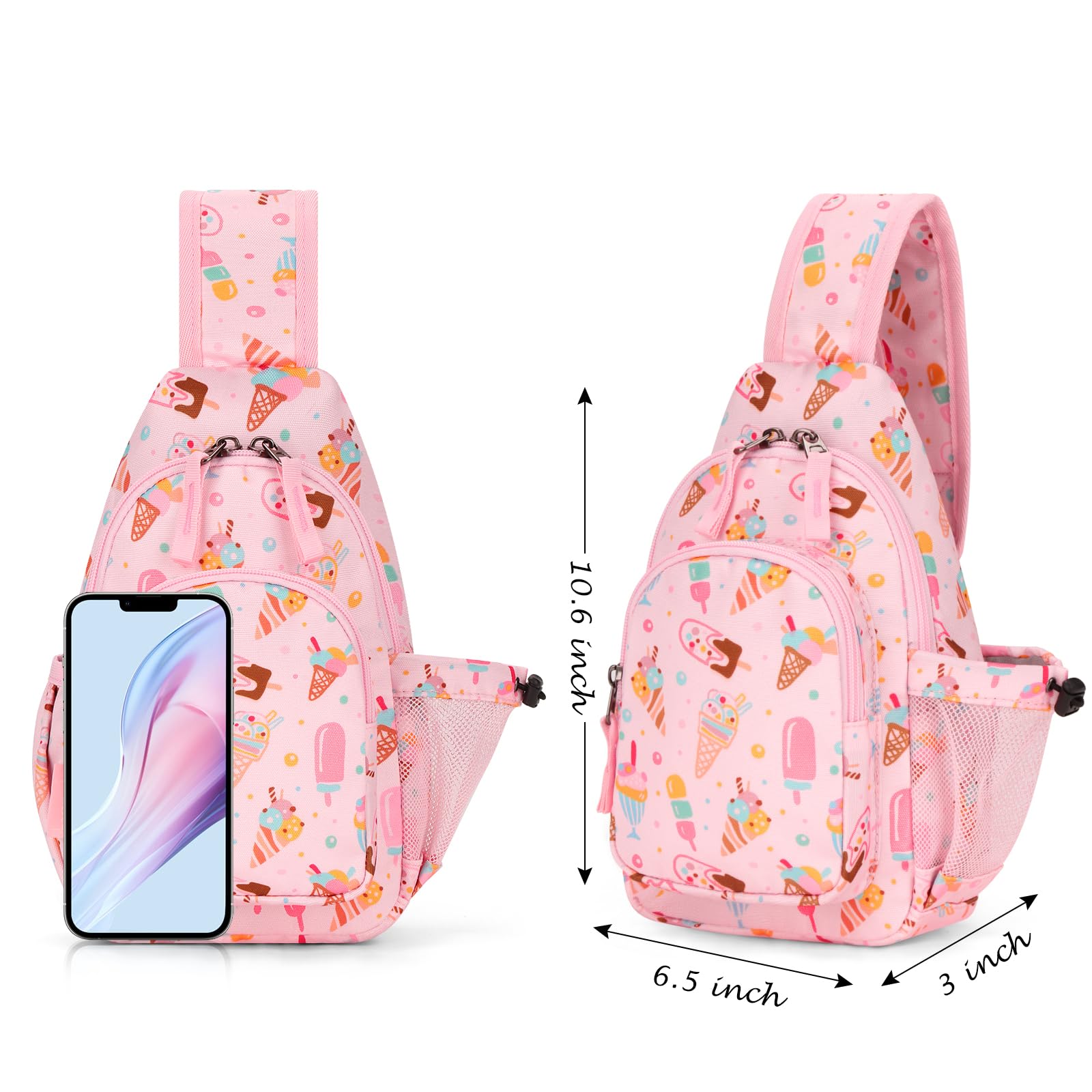 Ice Cream Pink Sling Crossbody Purse