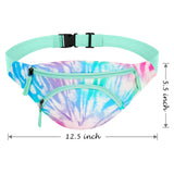 Tie Dye Gradient Teal Fanny Pack