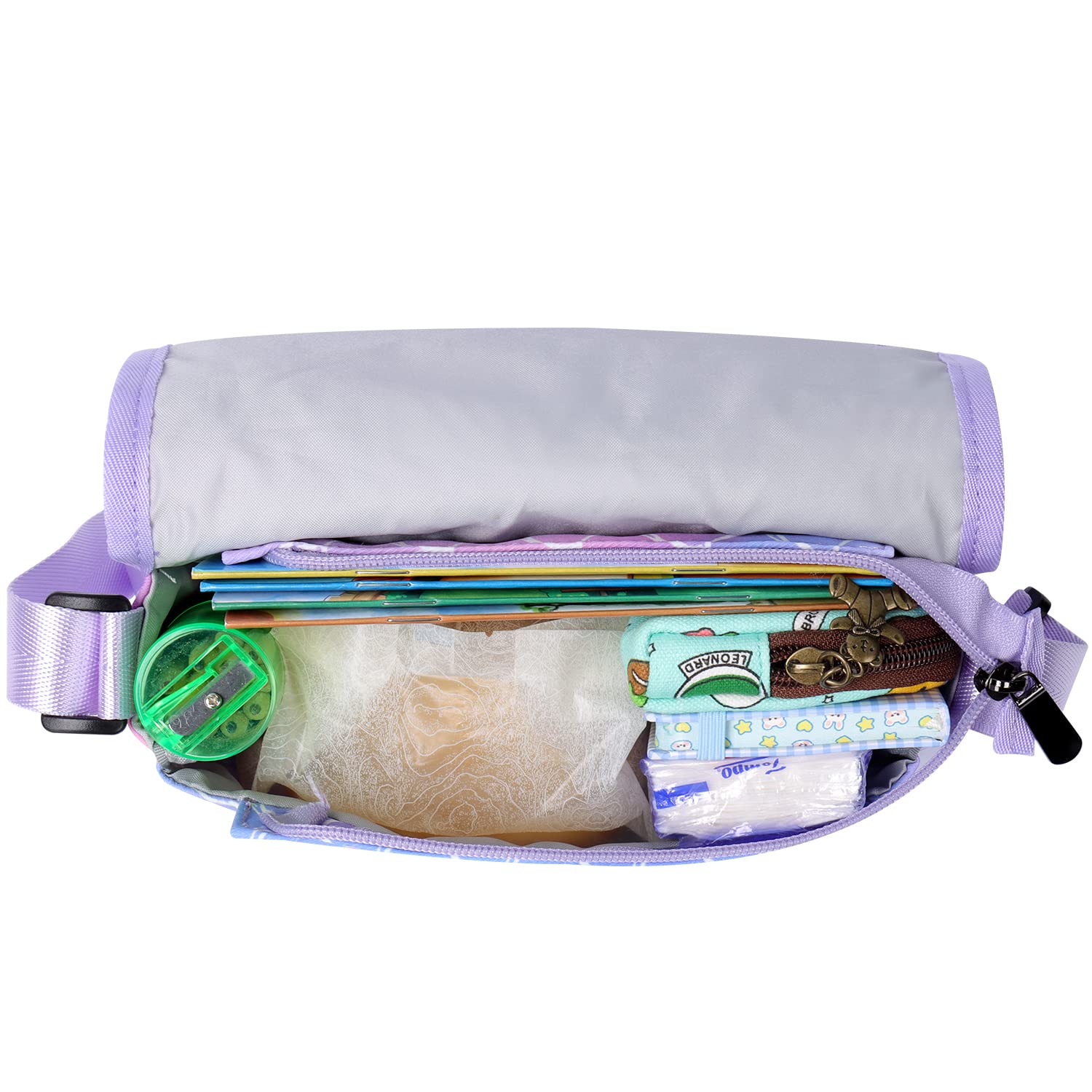 Unicorn Purple Saddle Crossbody Purse