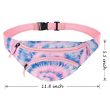 Tie Dye Swirl Blue Fanny Pack