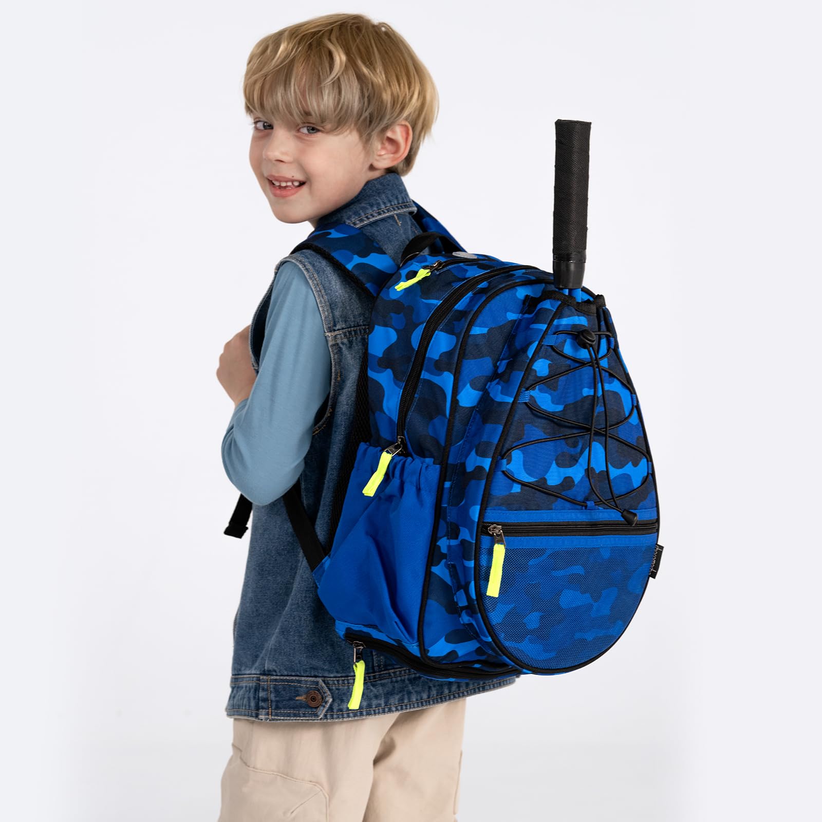 Solid Blue Tennis Bag