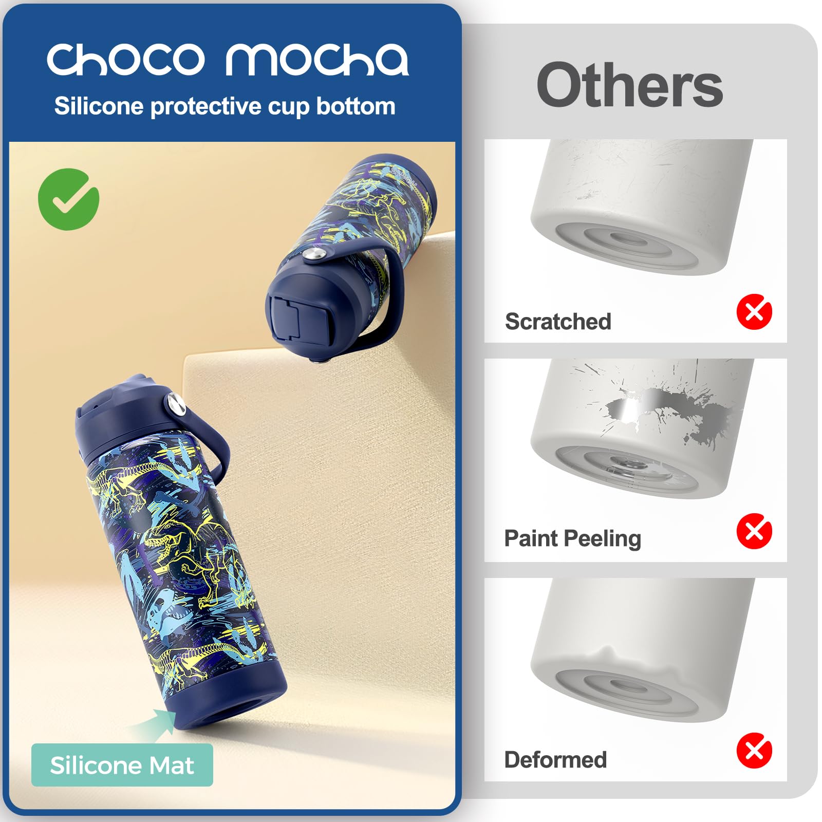Truck Blue Water Bottle 14Oz
