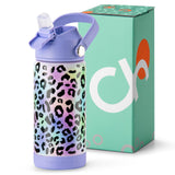 Leopard Colorful Water Bottle 14Oz
