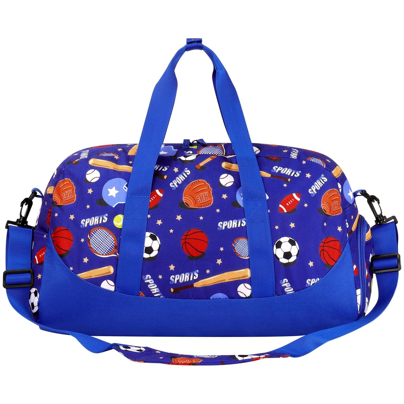 Basketball Blue Duffle Bag