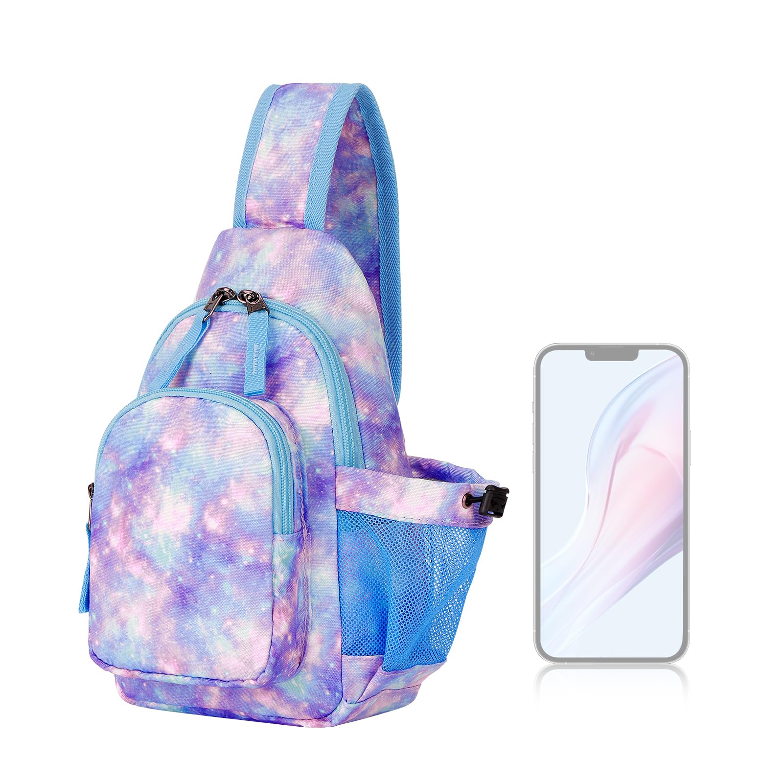 Galaxy Purple Sling Crossbody Purse