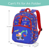 Truck Blue Toddler Backpack 12 Inch