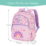 Rainbow Pink Toddler Backpack 12 Inch