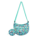 Panda Green Moon Crossbody Purse