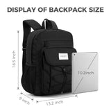 Solid Black Backpack