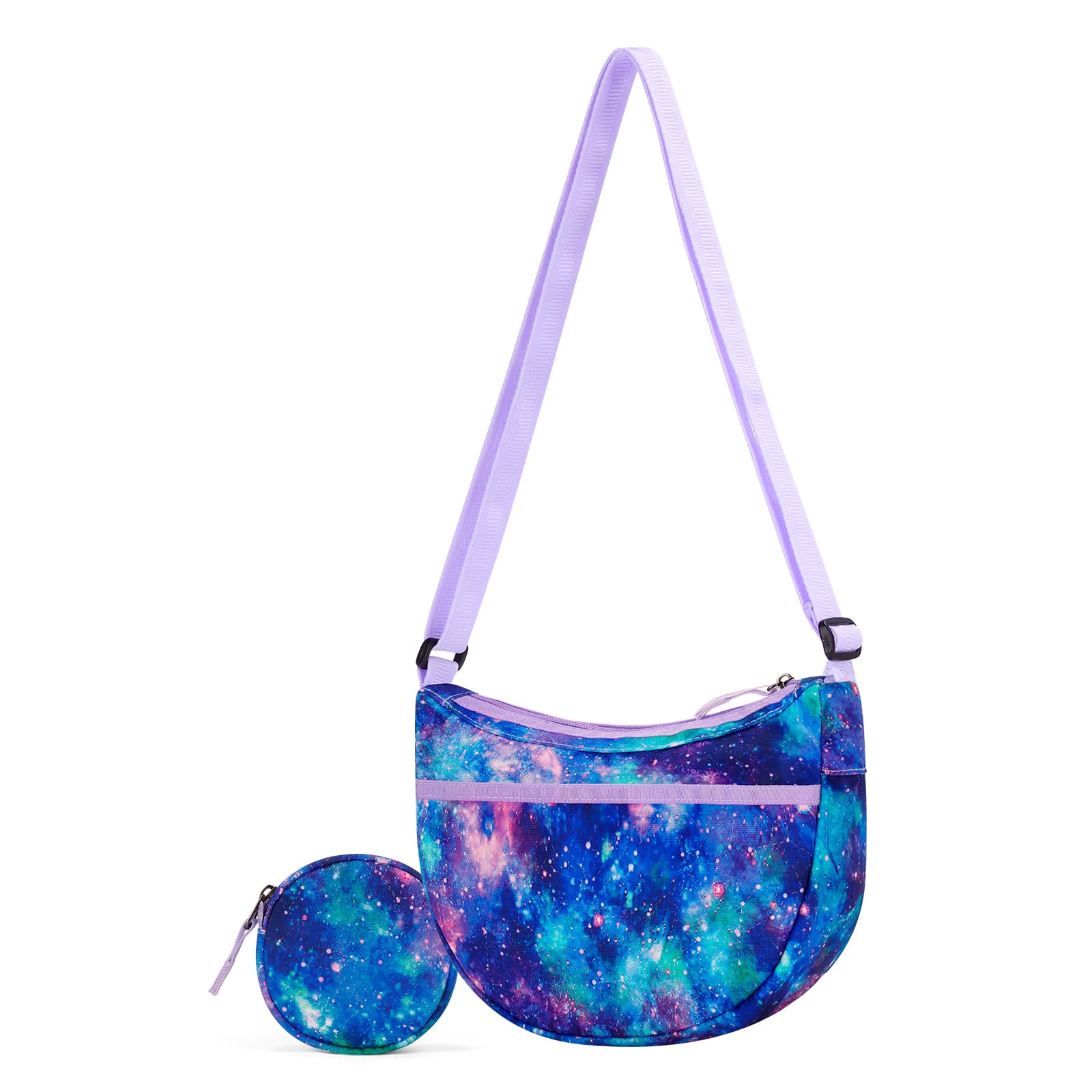 Galaxy Purple Moon Crossbody Purse