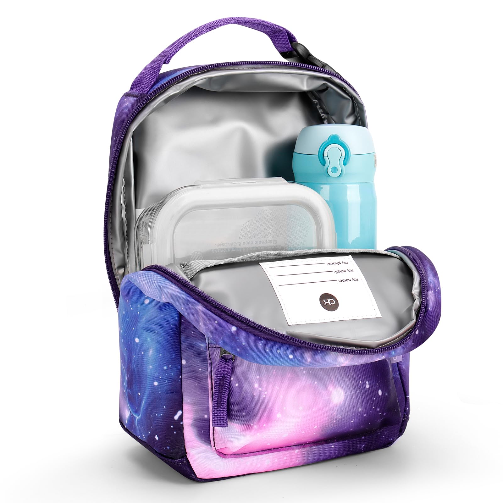 Glaxay Purple Portable Lunch Bag