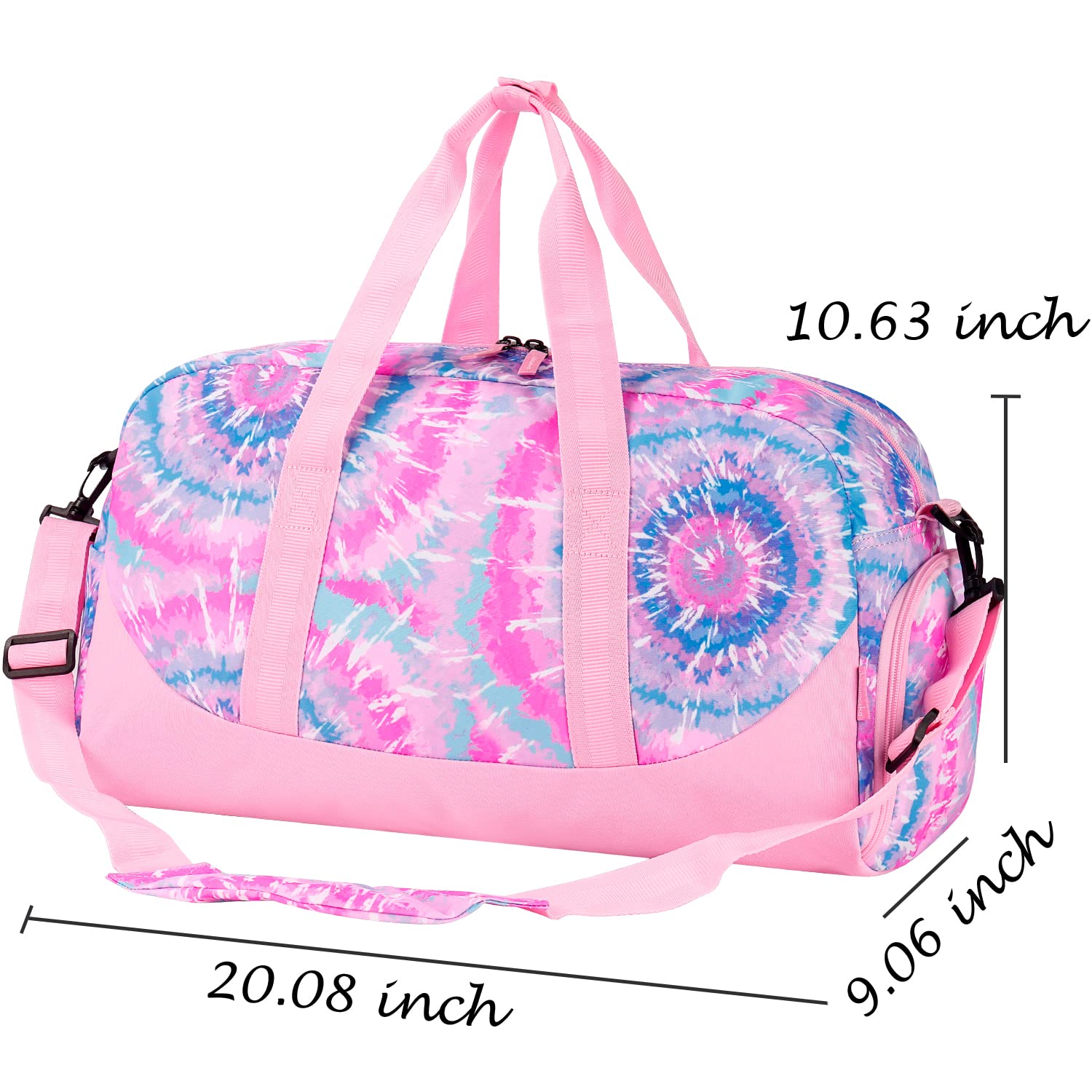 Tie Dye Pink Purple Duffle Bag