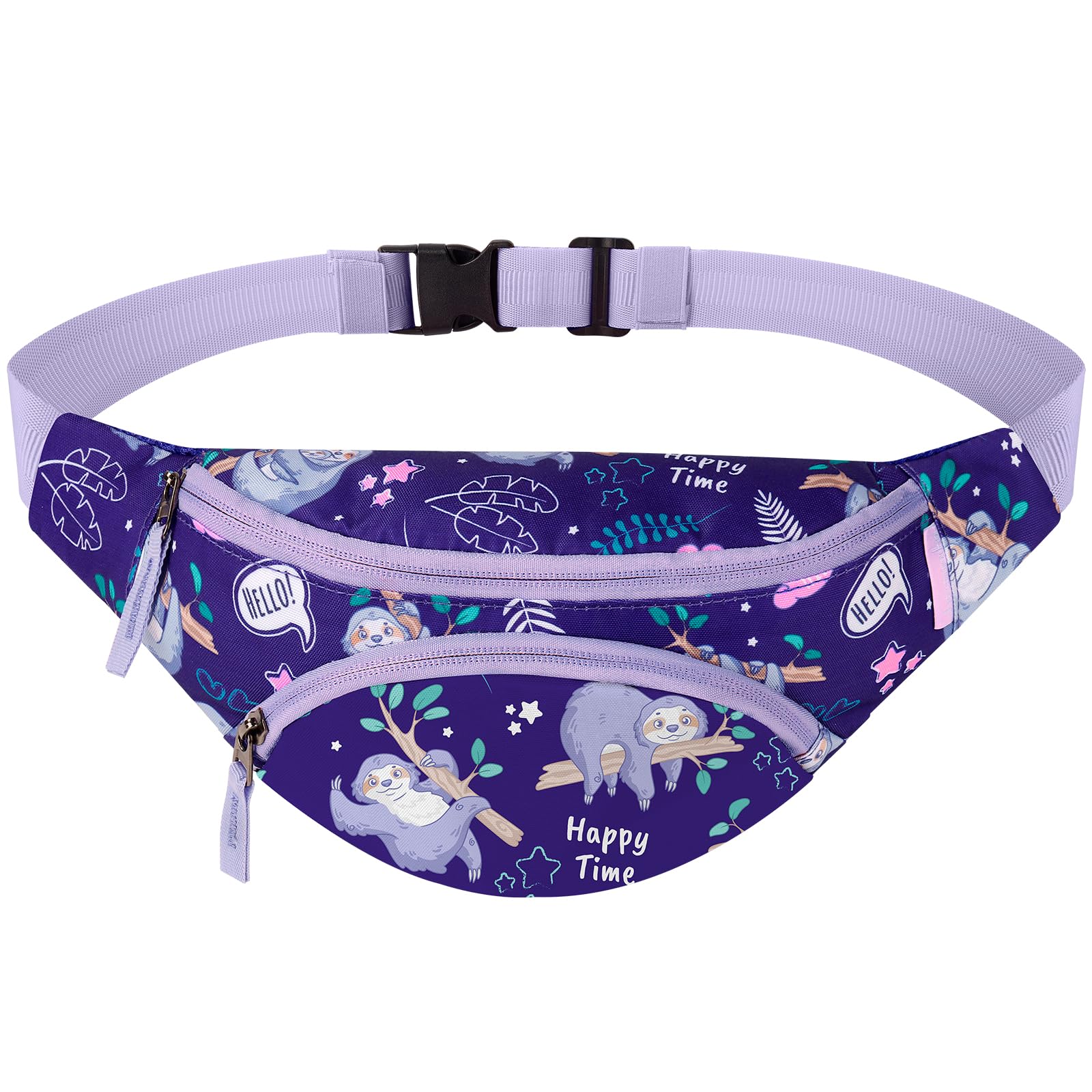 Sloth Purple Fanny Pack