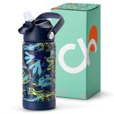 Dinosaur Blue Water Bottle 14Oz