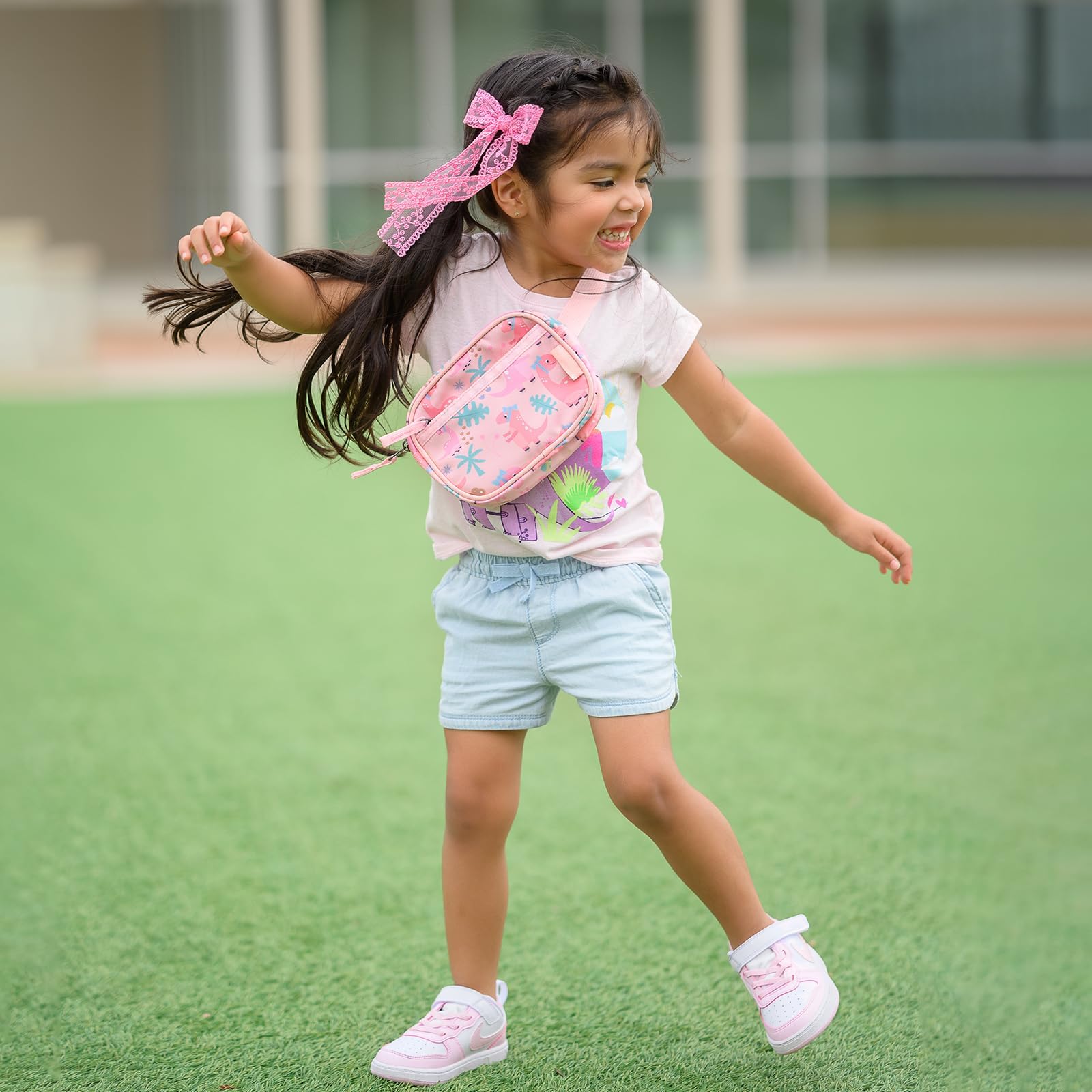 Dinosaur Pink Toddler Fanny Pack