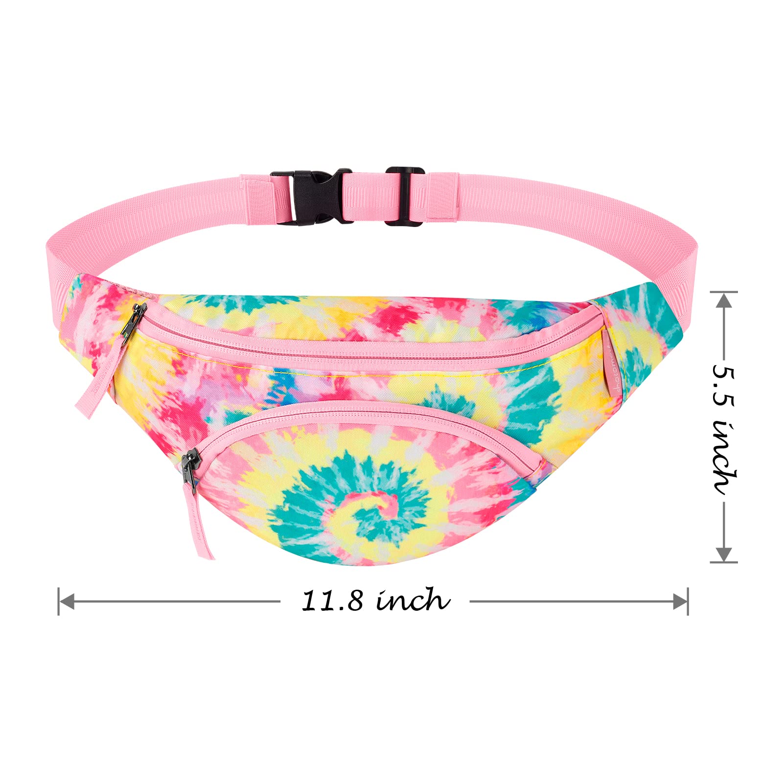 Tie Dye Swirl Rainbow Fanny Pack