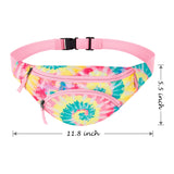 Tie Dye Swirl Rainbow Fanny Pack