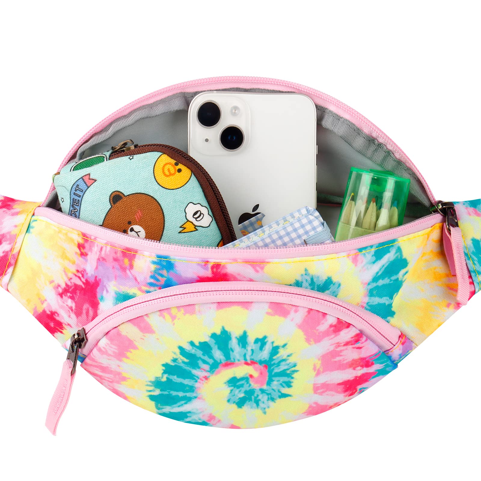 Tie Dye Swirl Rainbow Fanny Pack