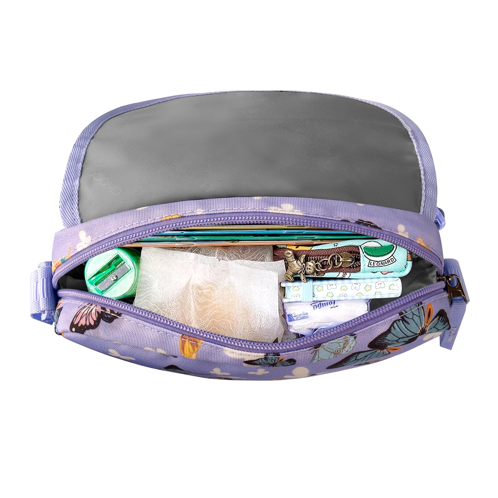 Unicorn Purple Saddle Crossbody Purse