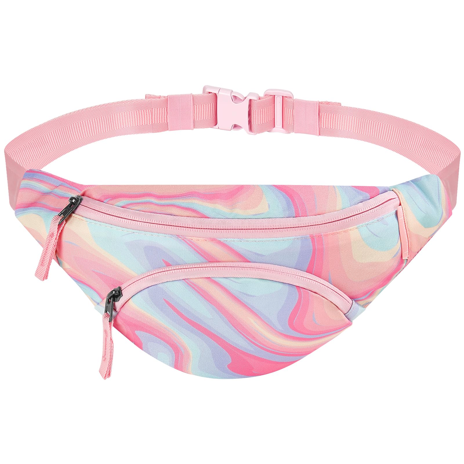 Fluid Colorful Pink Fanny Pack