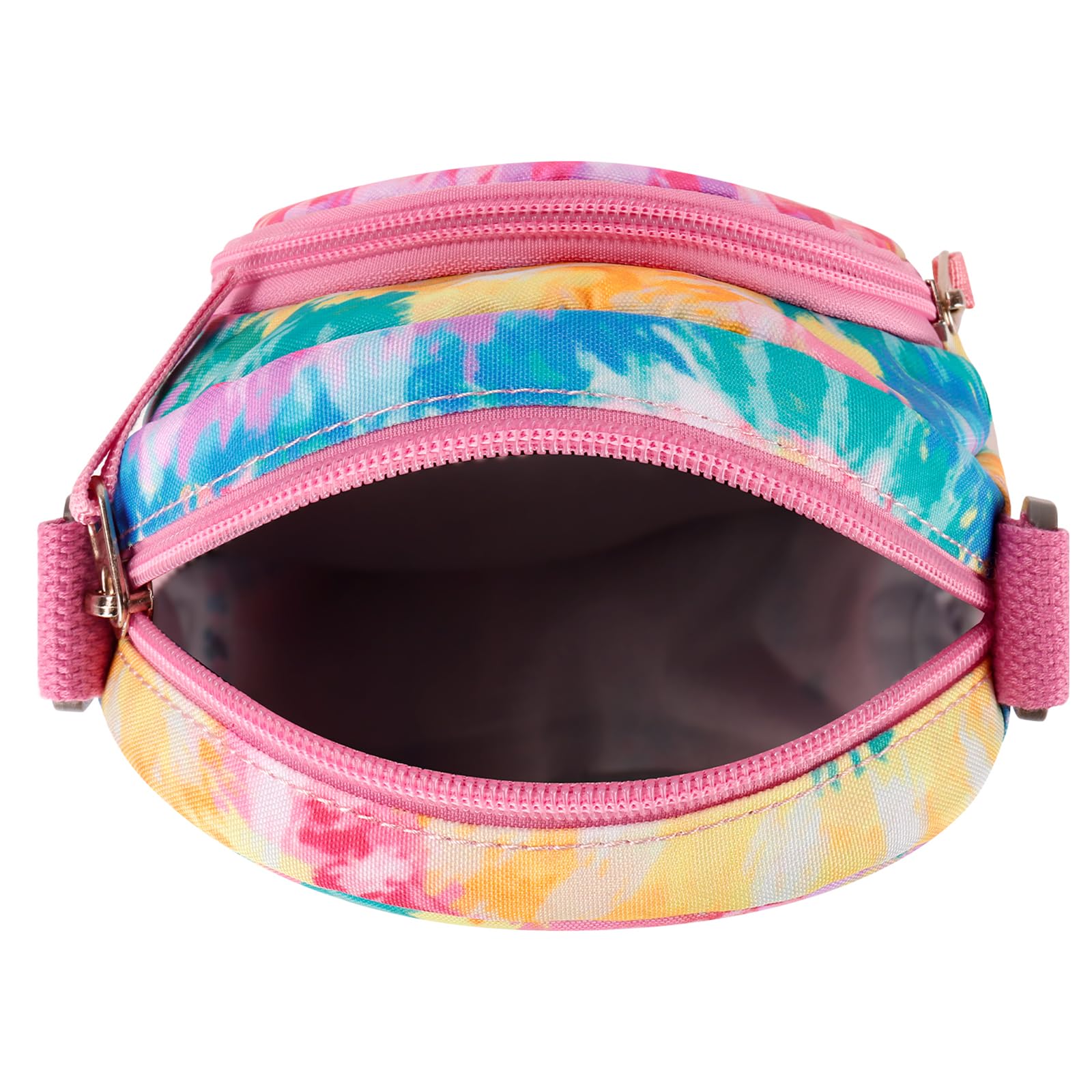 Tie Dye Swirl Rainbows Arch Crossbody Purse