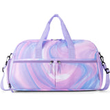 Gradient Fluid Purple Duffle Bag