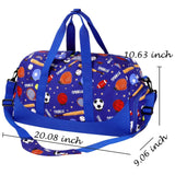 Basketball Blue Duffle Bag