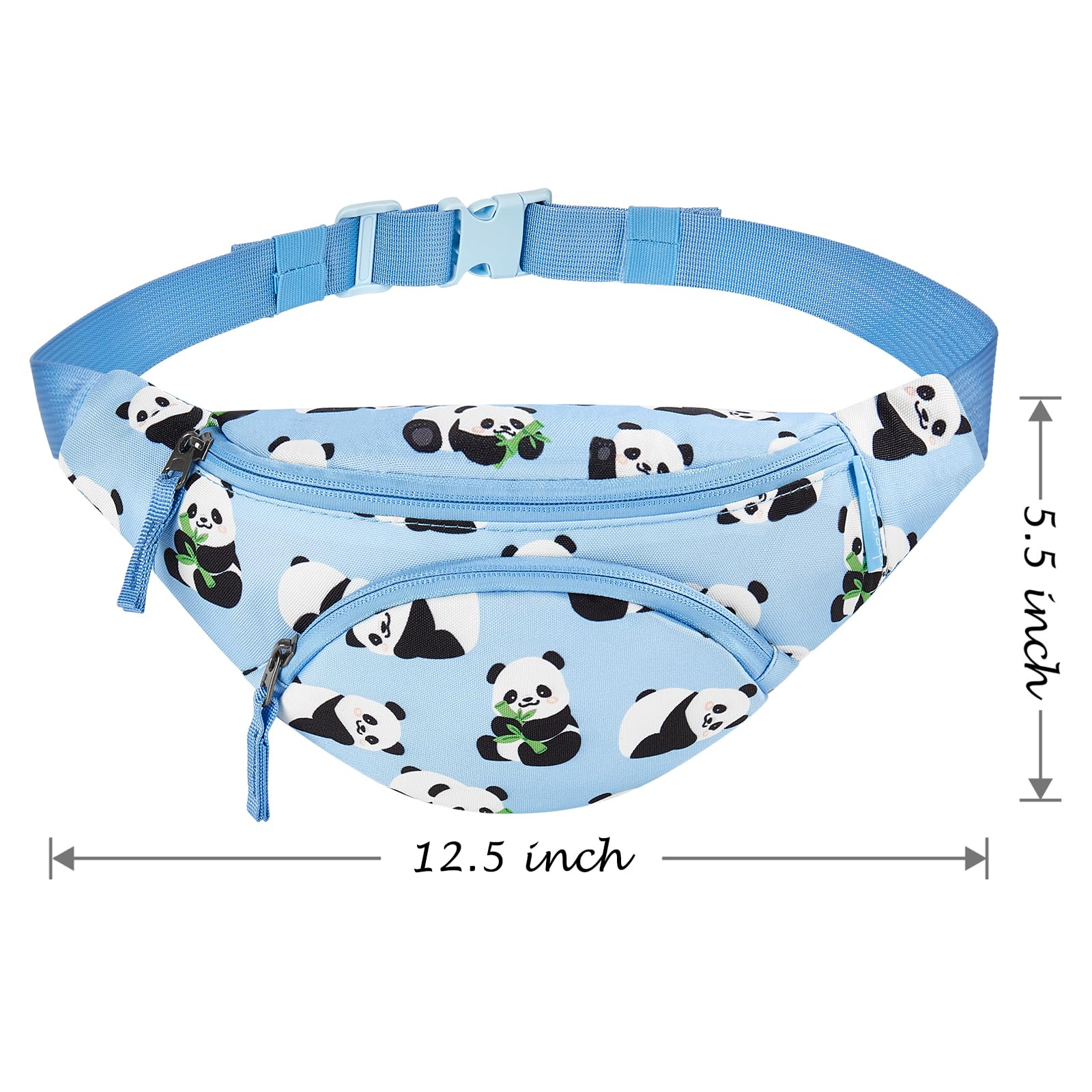 Panda Blue Fanny Pack