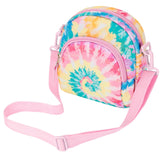 Tie Dye Swirl Rainbows Arch Crossbody Purse