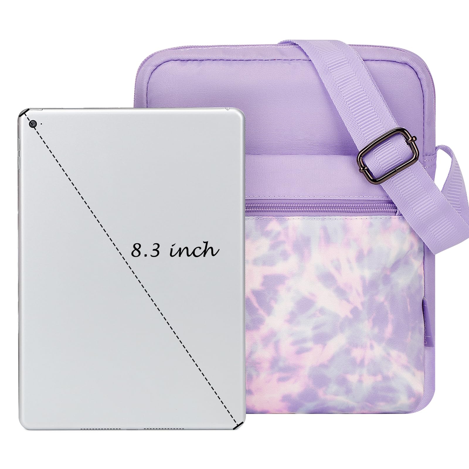 Tie Dye Purple Crossbody Purse