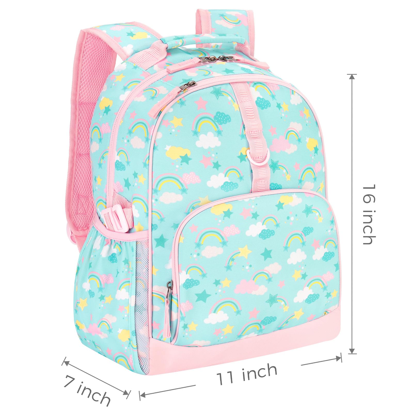 Rainbow Teal Backpack