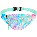 Tie Dye Gradient Teal Fanny Pack