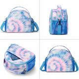 Tie Dye Swirl Blue Lunch Bag