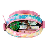 Tie Dye Swirl Rainbows Arch Crossbody Purse