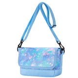 Gradient Blue Purple Teens Crossbody Purse