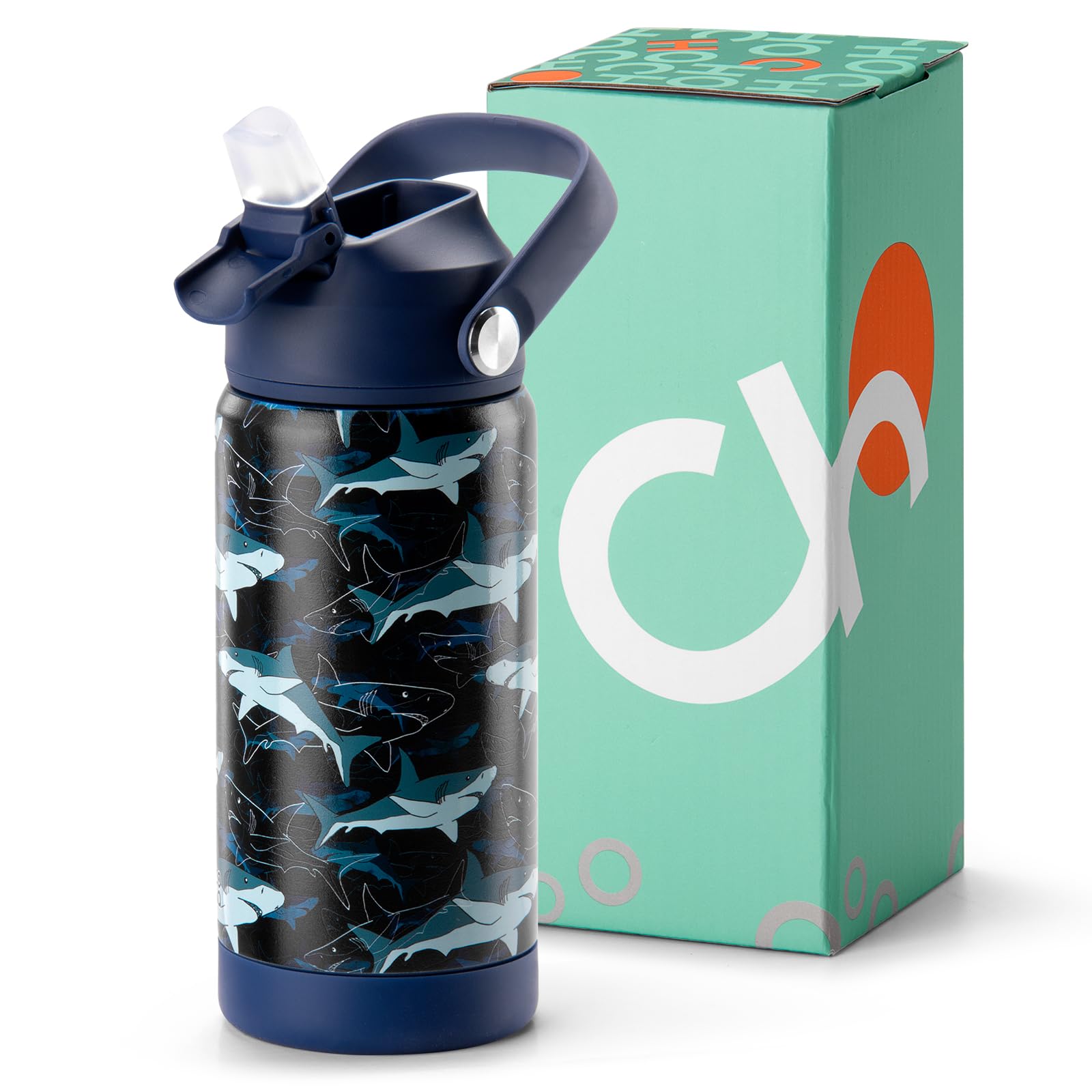 Shark Blue Water Bottle 18Oz