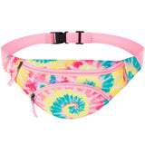 Tie Dye Swirl Rainbow Fanny Pack